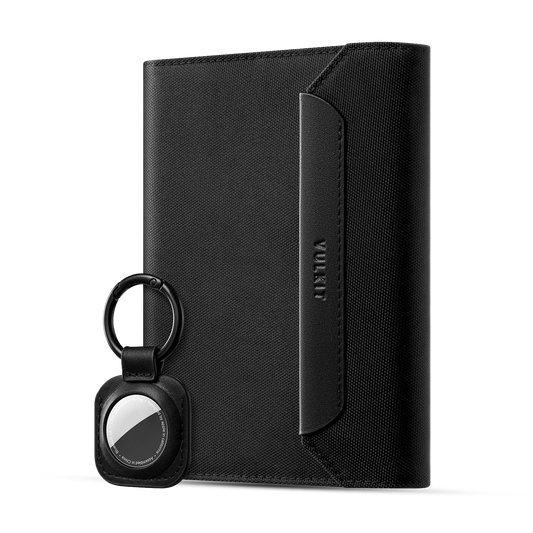 Crafted for the Modern Explorer: RFID-Blocking Passport Case with Magnetic Snap & AirTag Slot
